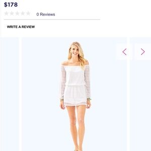 Of the shoulder romper